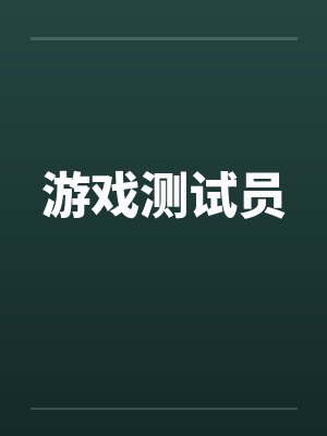 游戏测试员 游戏测试员