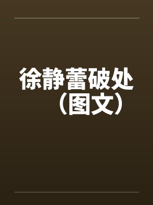 徐静蕾破处(图文) 徐静蕾破处(图文)